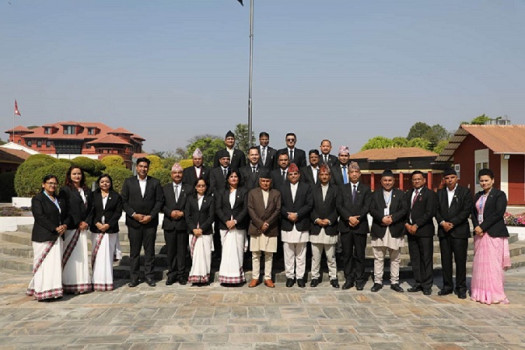 वकिल र रेडियोकर्मीबाट राष्ट्रपति रामचन्द्र पौडेलले पाए बधाइ